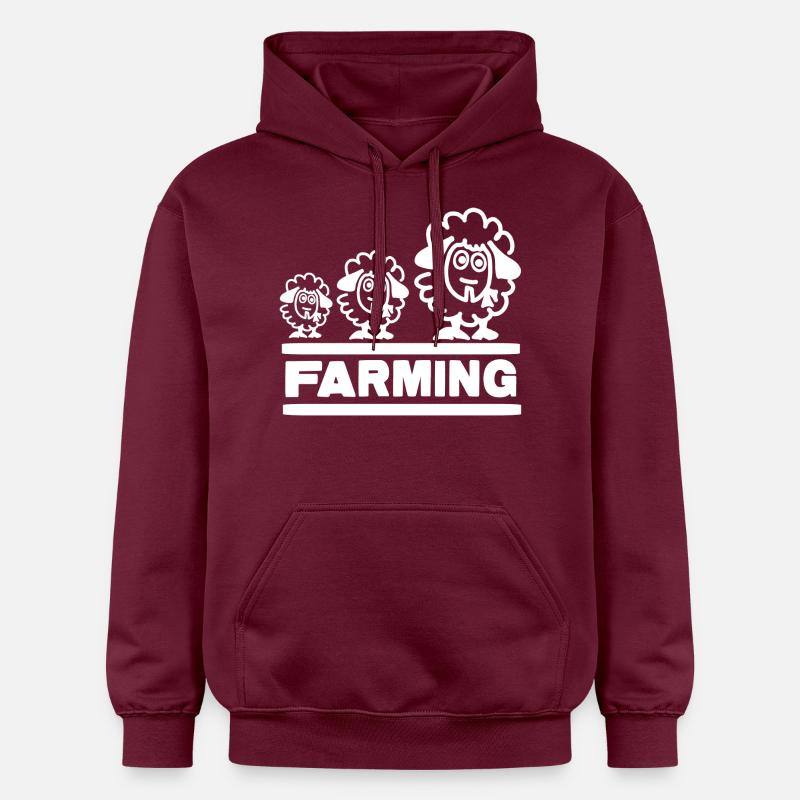 Farmer Evolution Mouton - Sweat à capuche Softstyle® Gildan Unisexe - maroon
