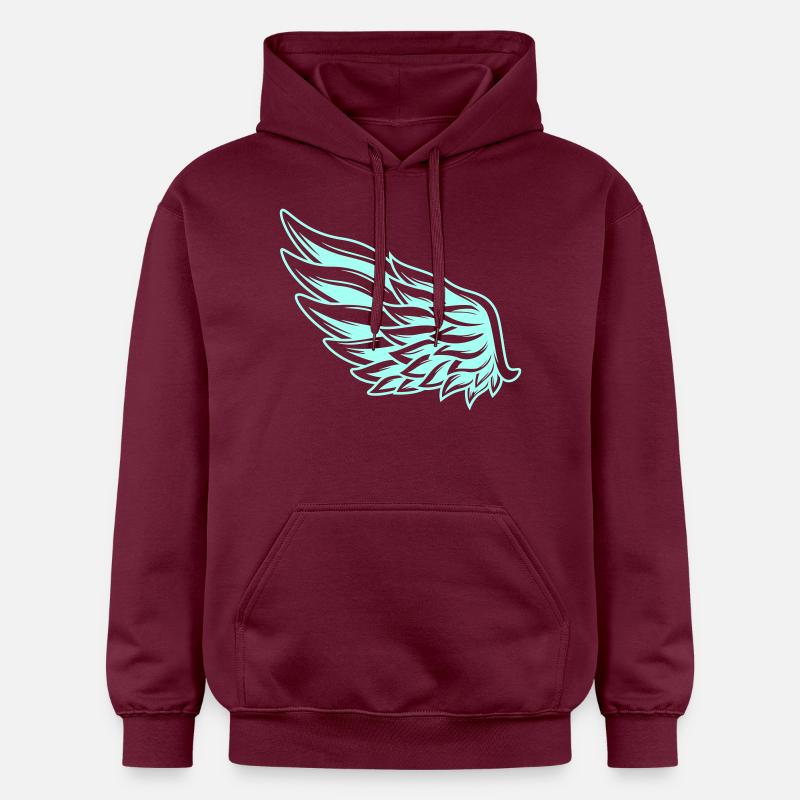 Aile 1 - Sweat à capuche Softstyle® Gildan Unisexe - maroon