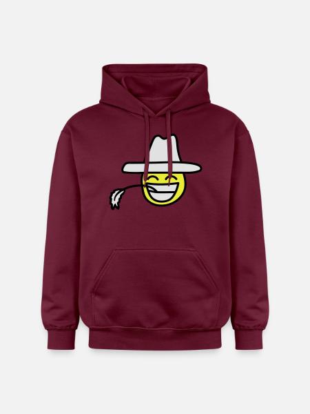 cowboy_smiley - Sweat à capuche Softstyle® Gildan Unisexe - maroon