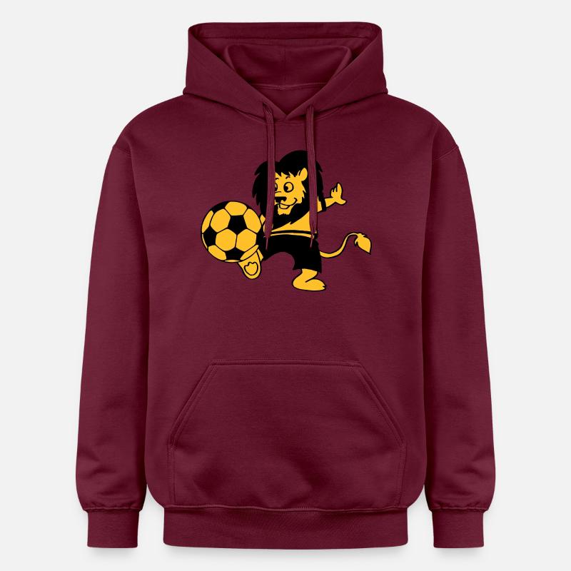 Fussball-Löwe - Gildan Unisex Softstyle® Midweight Hoodie - Maroon