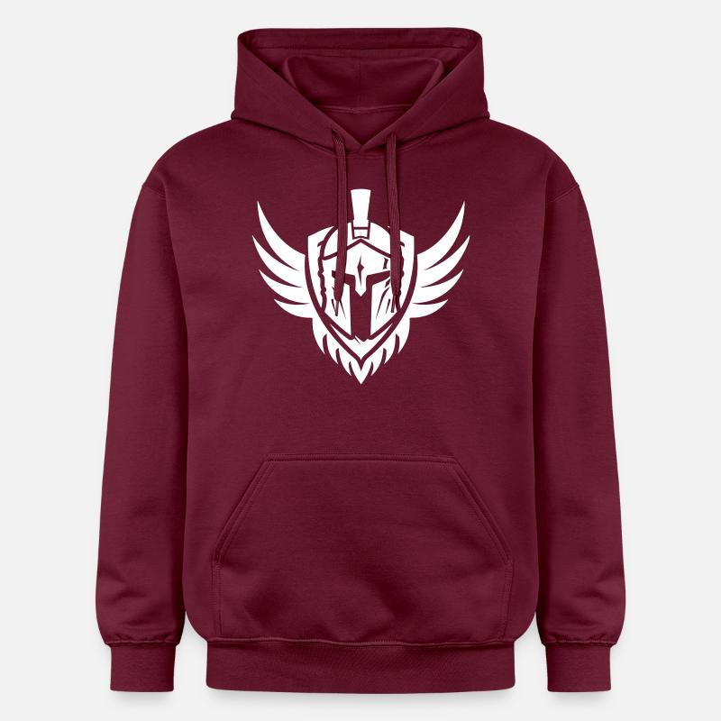 Symbole du casque Spartan - Sweat à capuche Softstyle® Gildan Unisexe - maroon