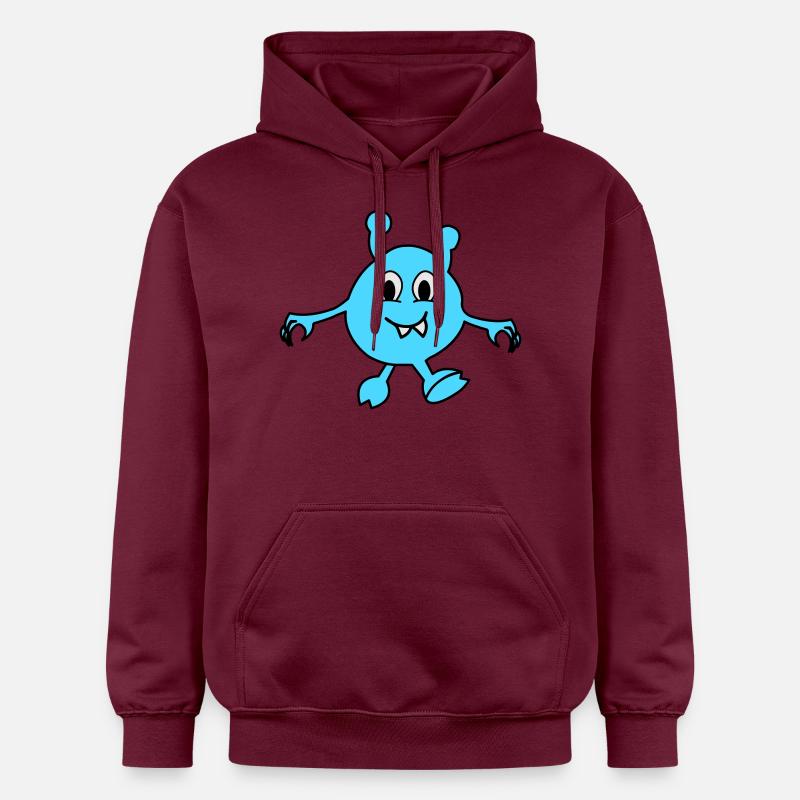 Monstre Alien - Sweat à capuche Softstyle® Gildan Unisexe - maroon