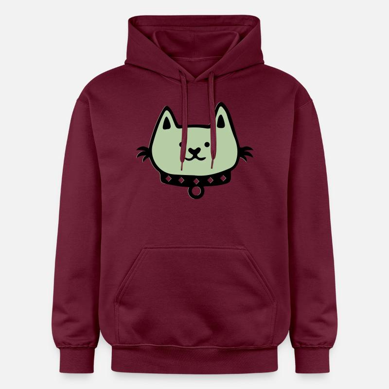 Bande dessinée Chat - Sweat à capuche Softstyle® Gildan Unisexe - maroon