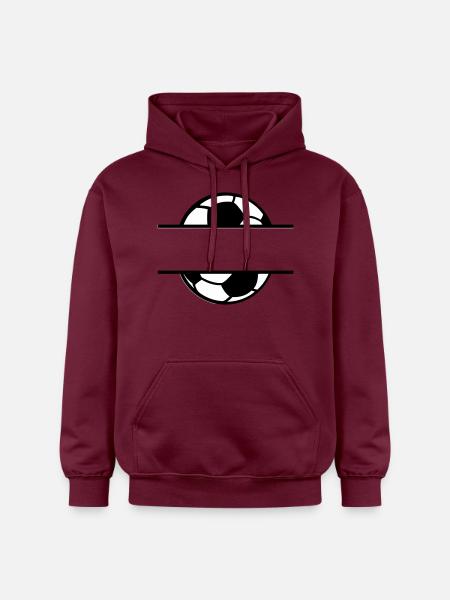 Fußball Soccer - Gildan Unisex Softstyle® Midweight Hoodie - Maroon