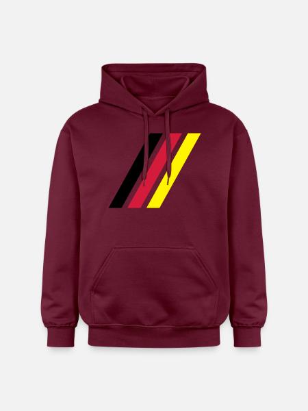 german stripe flag - Gildan Unisex Softstyle® Midweight Hoodie - maroon