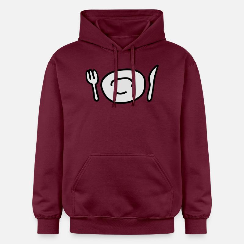 teller_und_besteck_2c - Sweat à capuche Softstyle® Gildan Unisexe - maroon