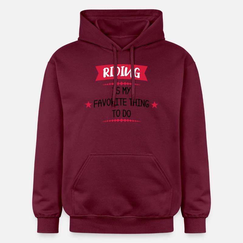 équitation - Sweat à capuche Softstyle® Gildan Unisexe - maroon