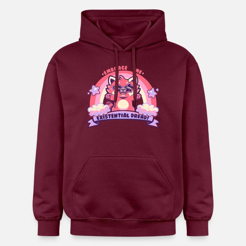 Embrasser la peur existentielle - Sweat à capuche Softstyle® Gildan Unisexe - maroon