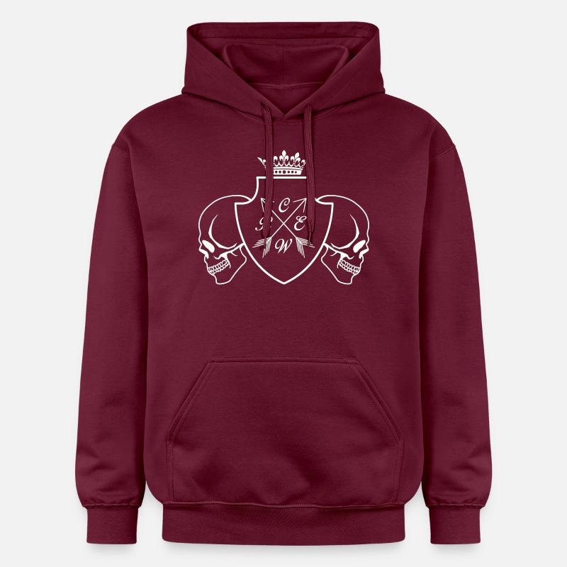 crâne d’équipage - Sweat à capuche Softstyle® Gildan Unisexe - maroon