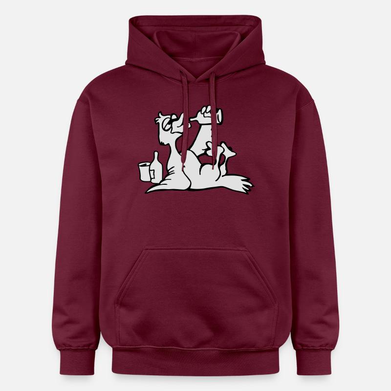 SAUF canard - Sweat à capuche Softstyle® Gildan Unisexe - maroon