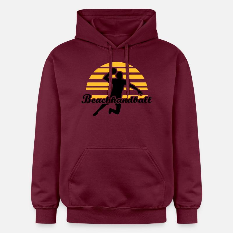 Beachhandball - Sweat à capuche Softstyle® Gildan Unisexe - maroon