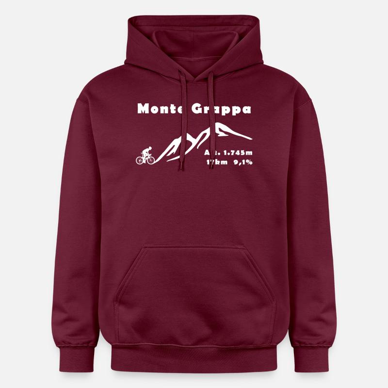 Monte Grappa - Sweat à capuche Softstyle® Gildan Unisexe - maroon