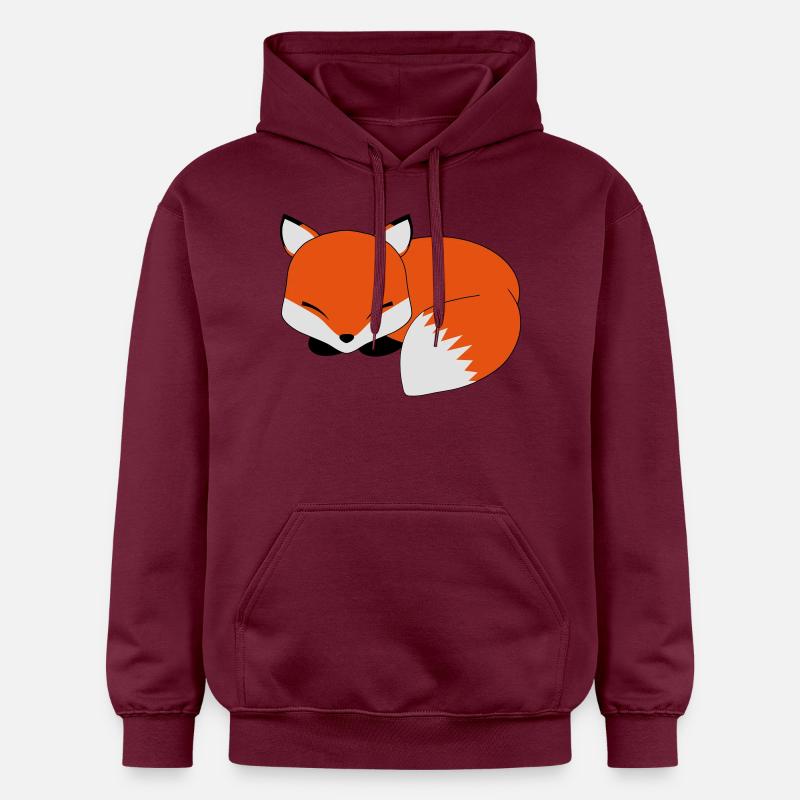 fox Sleeping - Sweat à capuche Softstyle® Gildan Unisexe - maroon