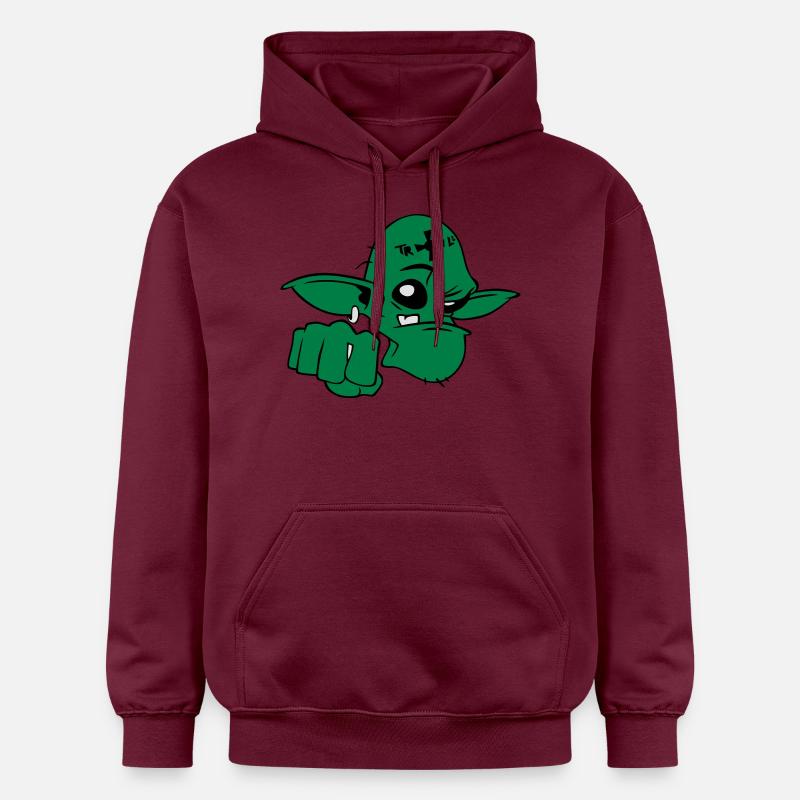 Troll - Gildan Unisex Softstyle® Midweight Hoodie - maroon