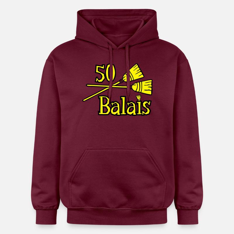 50 balais ans - Sweat à capuche Softstyle® Gildan Unisexe - maroon
