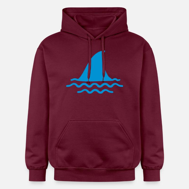Requin - Sweat à capuche Softstyle® Gildan Unisexe - maroon