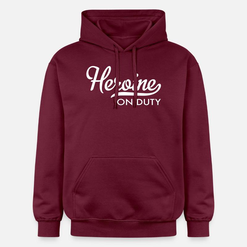 héroïne - Sweat à capuche Softstyle® Gildan Unisexe - maroon