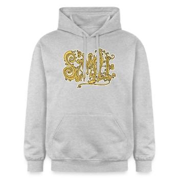 Graff Einfach - Gildan Unisex Softstyle® Midweight Hoodie - Hellgrau meliert - Vorne - Liana (172cm) & Jaron (178cm)