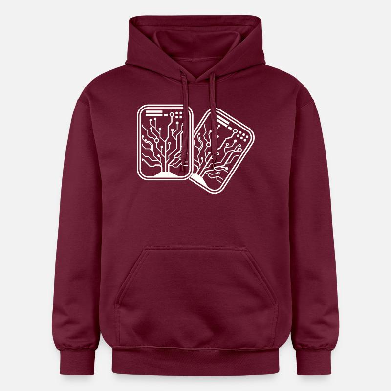 Micro-puce 2 - Sweat à capuche Softstyle® Gildan Unisexe - maroon