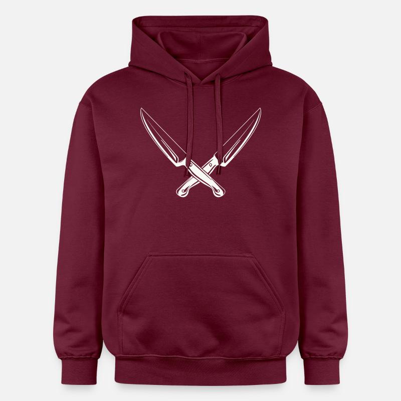 Couteau 2 - Sweat à capuche Softstyle® Gildan Unisexe - maroon
