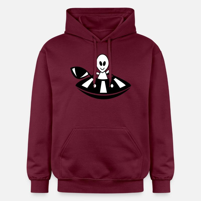 OVNI extraterrestre - Sweat à capuche Softstyle® Gildan Unisexe - maroon