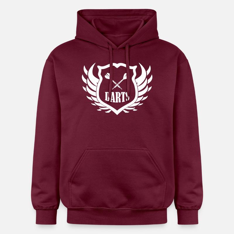Bouclier de fléchettes - Sweat à capuche Softstyle® Gildan Unisexe - maroon