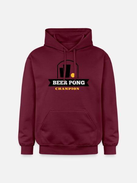 beer pong champion - Gildan Unisex Softstyle® Midweight Hoodie - Maroon