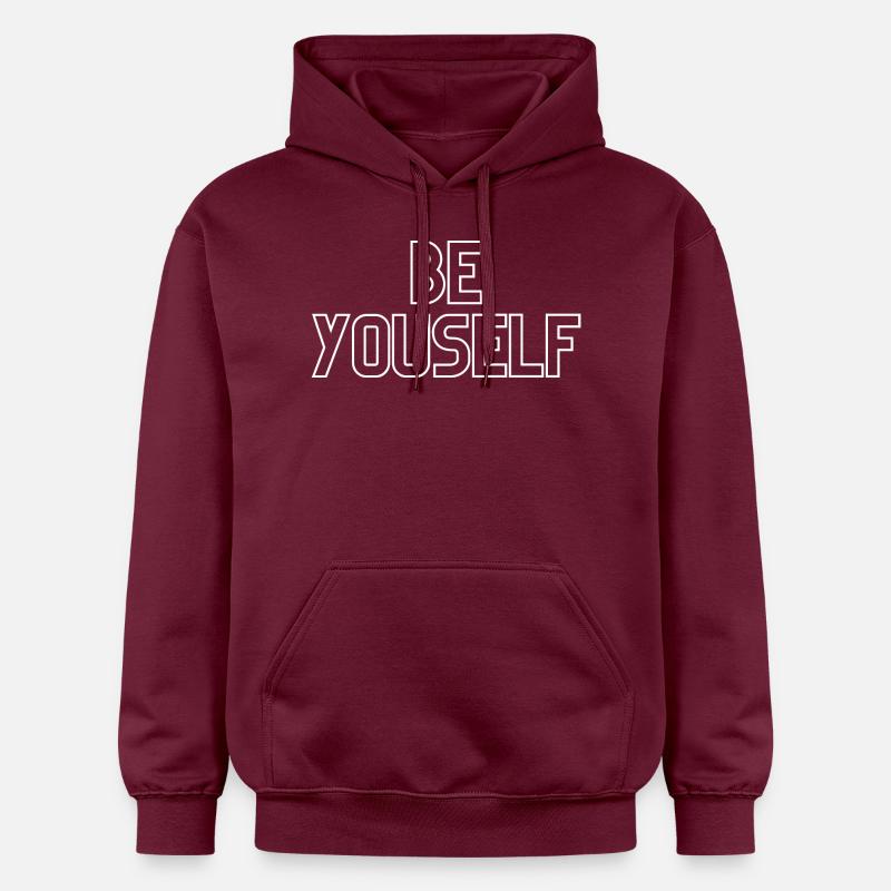 Sei du selbst - Gildan Unisex Softstyle® Midweight Hoodie - Maroon