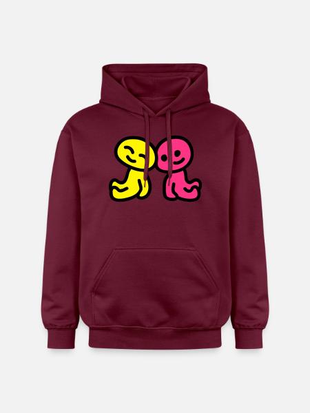 Friendship - love 3 - Gildan Unisex Softstyle® Midweight Hoodie - maroon
