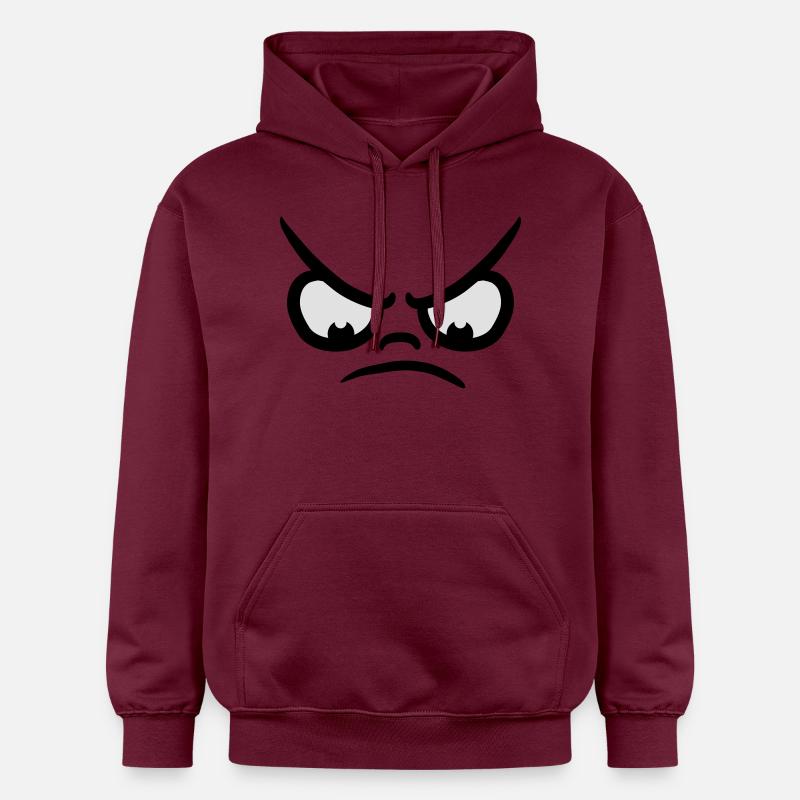 Angry Comic Face - Sweat à capuche Softstyle® Gildan Unisexe - maroon