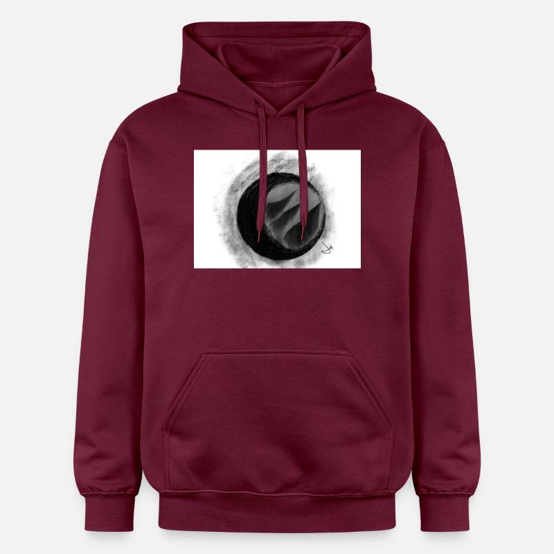 Éclipse finale - Sweat à capuche Softstyle® Gildan Unisexe - maroon