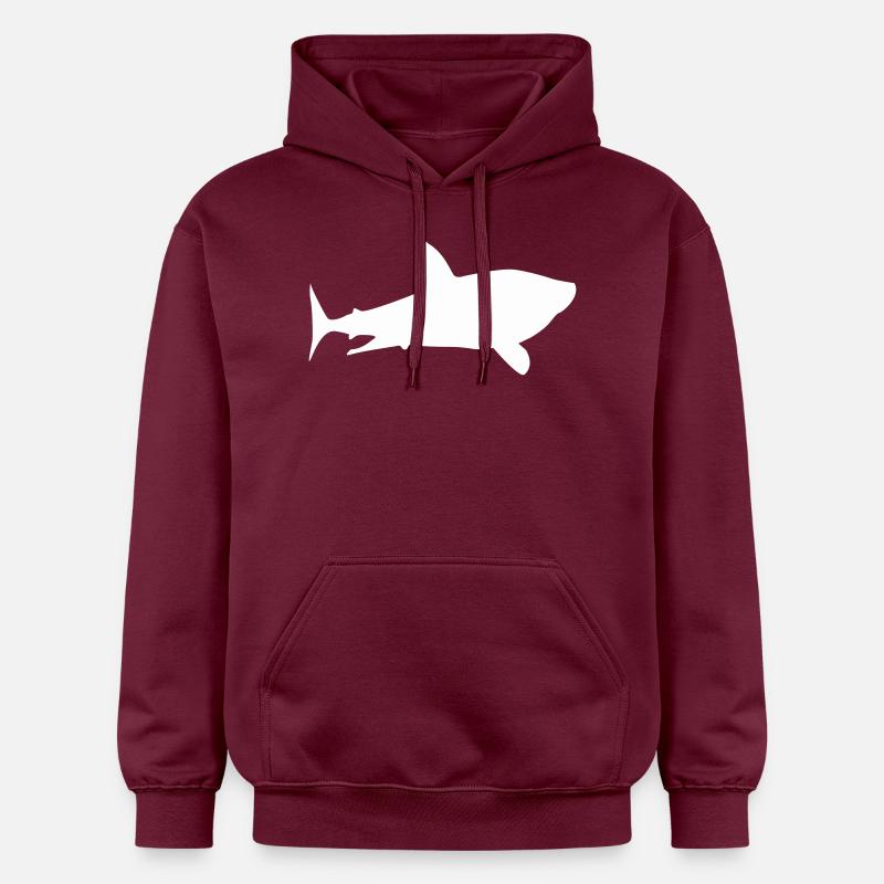 requin requin - Sweat à capuche Softstyle® Gildan Unisexe - maroon