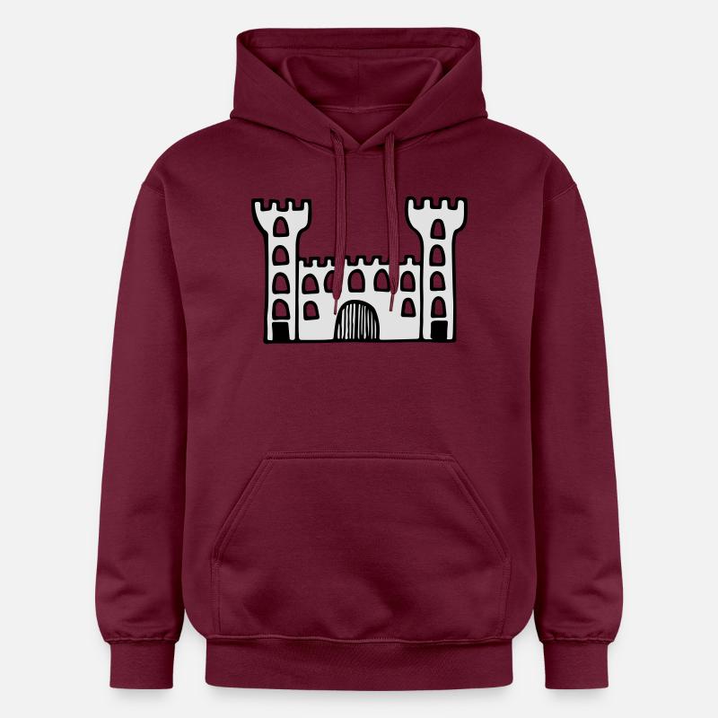 castle - Sweat à capuche Softstyle® Gildan Unisexe - maroon