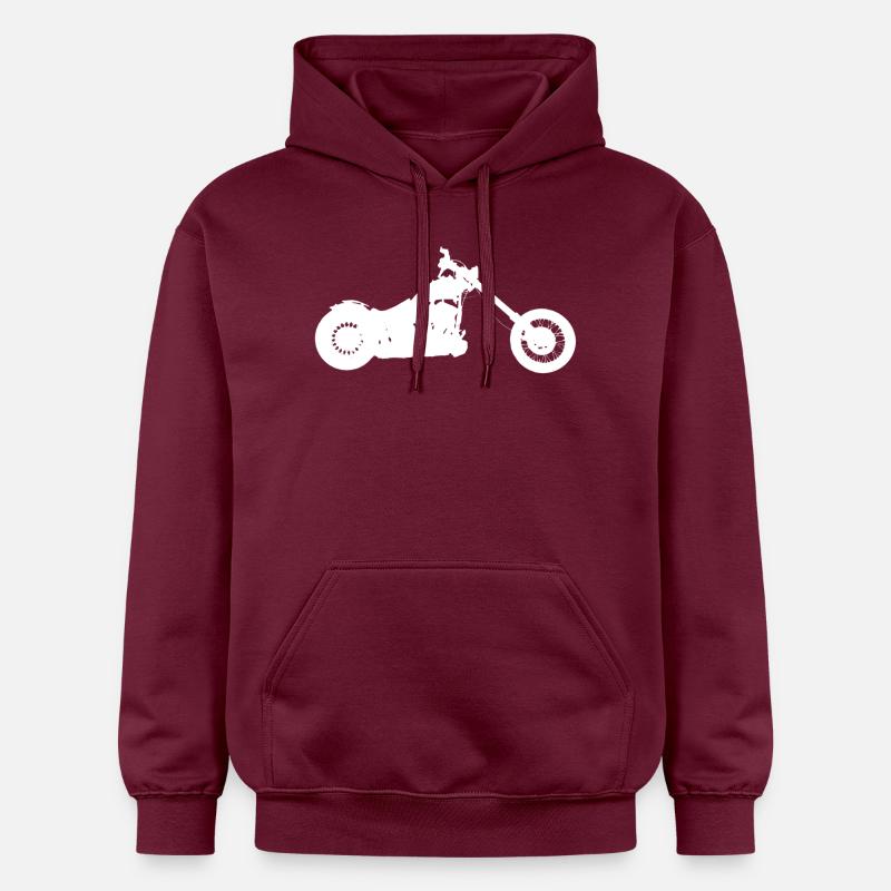 Hachoir à queue souple Harrikka - Sweat à capuche Softstyle® Gildan Unisexe - maroon