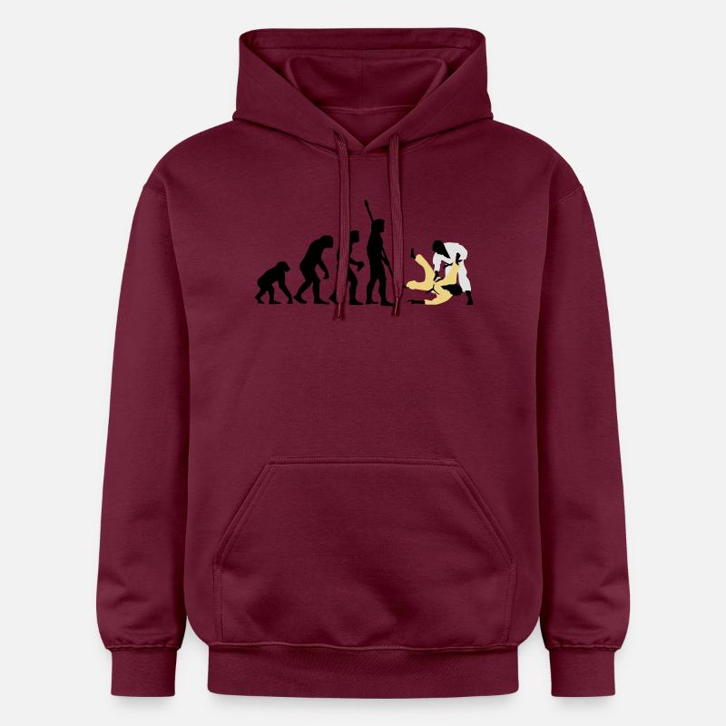evolution_judo_a_3c - Sweat à capuche Softstyle® Gildan Unisexe - maroon