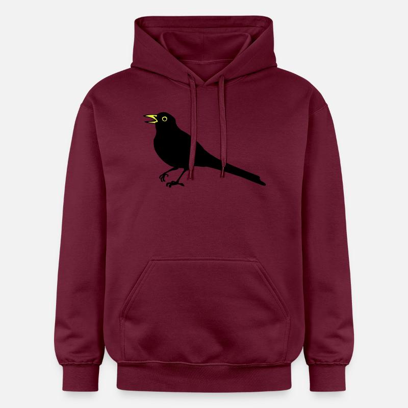 Merle - Sweat à capuche Softstyle® Gildan Unisexe - maroon