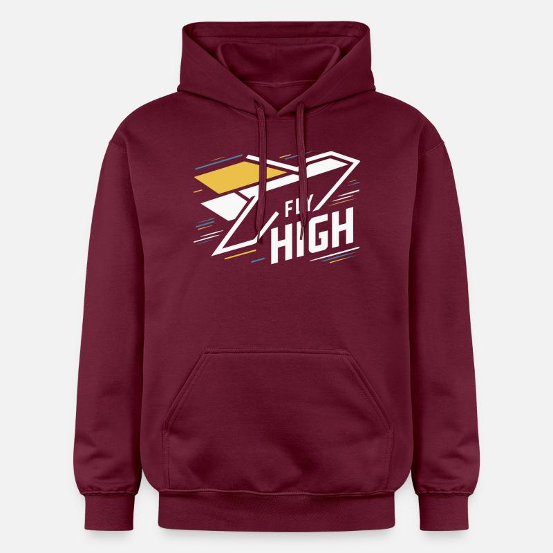 AVIONS, VOLEZ HAUT - Sweat à capuche Softstyle® Gildan Unisexe - maroon