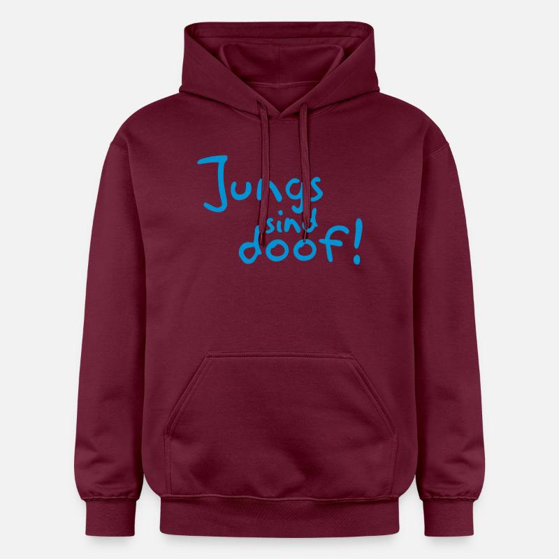 Les gars sont stupides! - Sweat à capuche Softstyle® Gildan Unisexe - maroon