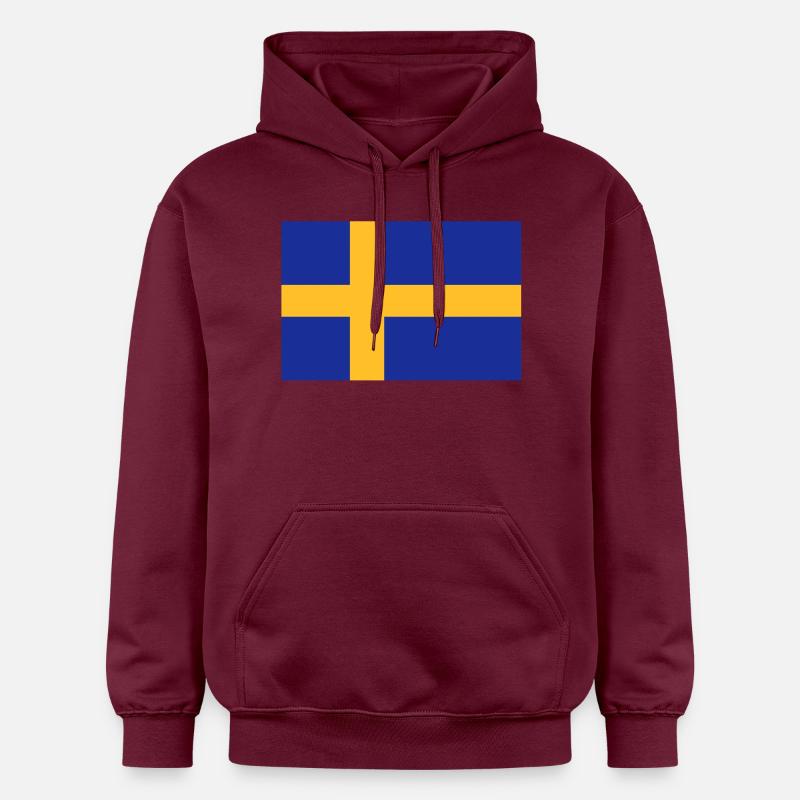 drapeau_suede - Sweat à capuche Softstyle® Gildan Unisexe - maroon