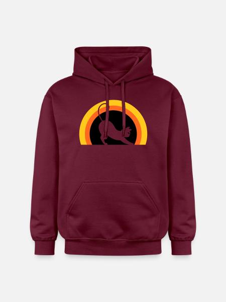 Cat > Vector Graphic ! Cat - Gildan Unisex Softstyle® Midweight Hoodie - maroon