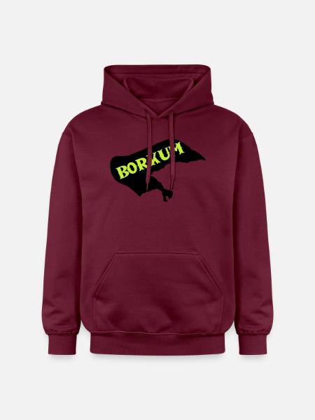 Borkum Island - Gildan Unisex Softstyle® Midweight Hoodie - maroon