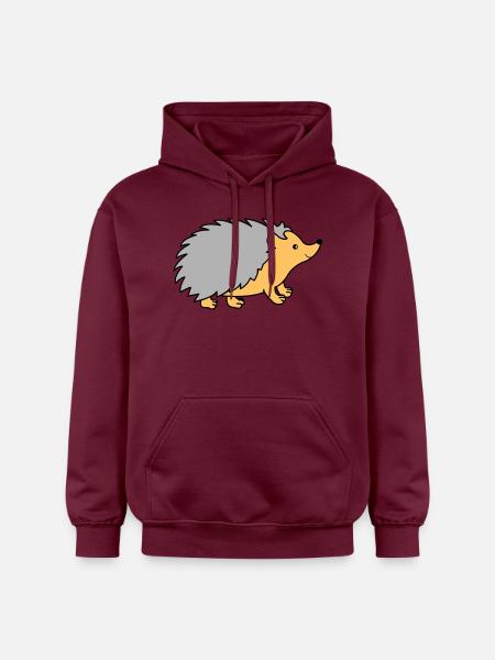 Bande dessinée hérisson - Sweat à capuche Softstyle® Gildan Unisexe - maroon