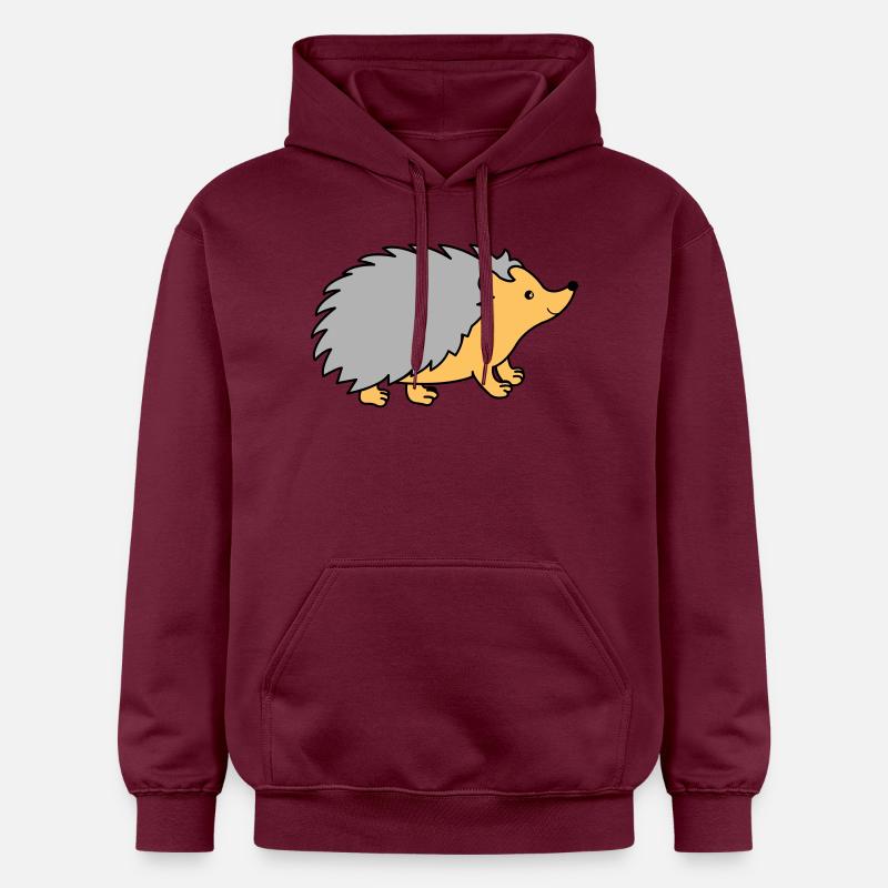 Bande dessinée hérisson - Sweat à capuche Softstyle® Gildan Unisexe - maroon