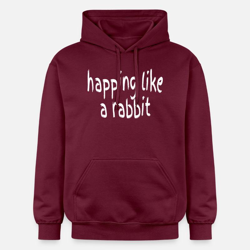 Sautillant comme un lapin - Sweat à capuche Softstyle® Gildan Unisexe - maroon