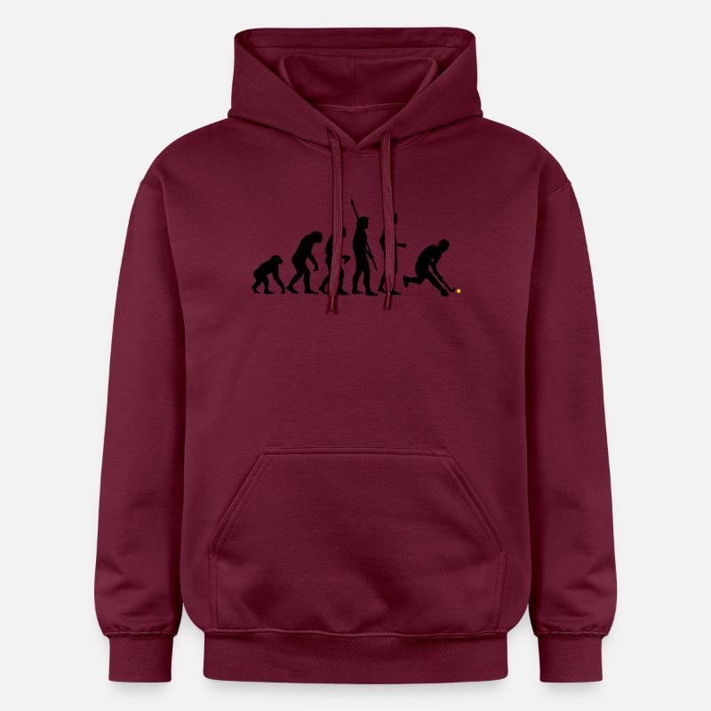 evolution_herren_hockey_2c - Sweat à capuche Softstyle® Gildan Unisexe - maroon