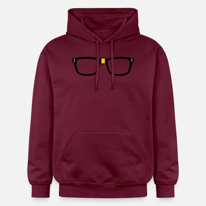 lunettes - Nerd - Sweat à capuche Softstyle® Gildan Unisexe - maroon