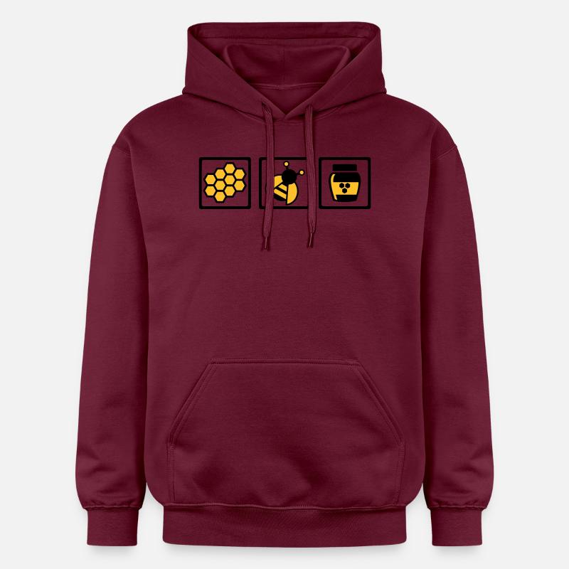Abeille - Sweat à capuche Softstyle® Gildan Unisexe - maroon