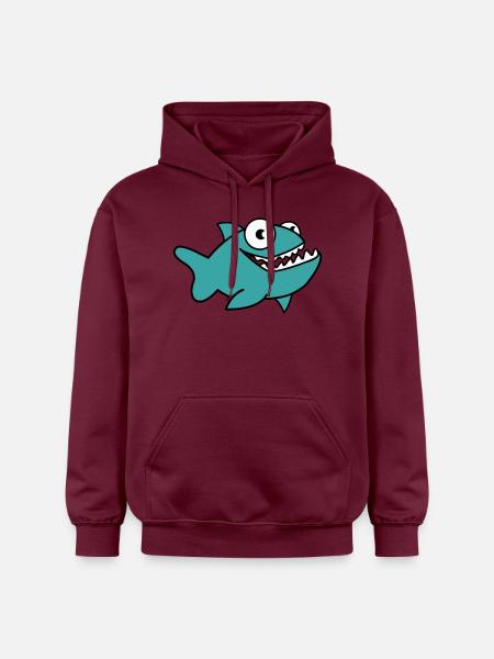 piranha 02 - Gildan Unisex Softstyle® Midweight Hoodie - Maroon