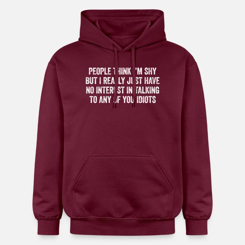 Introverti et honnête - Sweat à capuche Softstyle® Gildan Unisexe - maroon