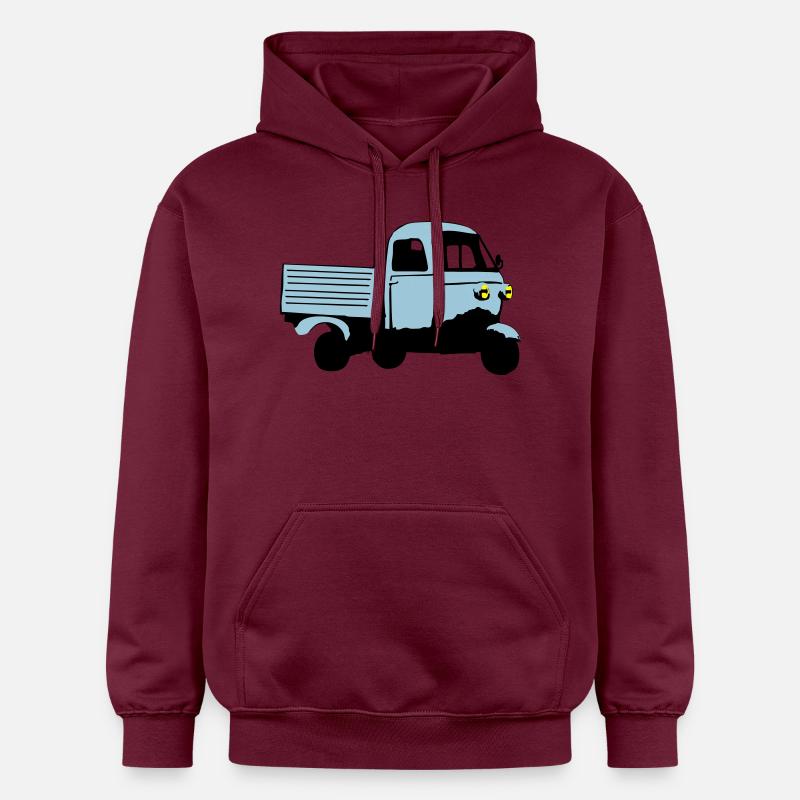 Ape tricycle Tee shirts - Sweat à capuche Softstyle® Gildan Unisexe - maroon